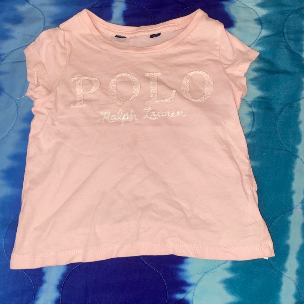 Pink Polo Ralph Lauren Toddler Girl Top 3T